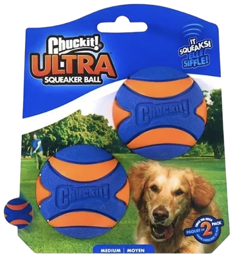 Chuckit! Squeaker Ball Medium 2pk