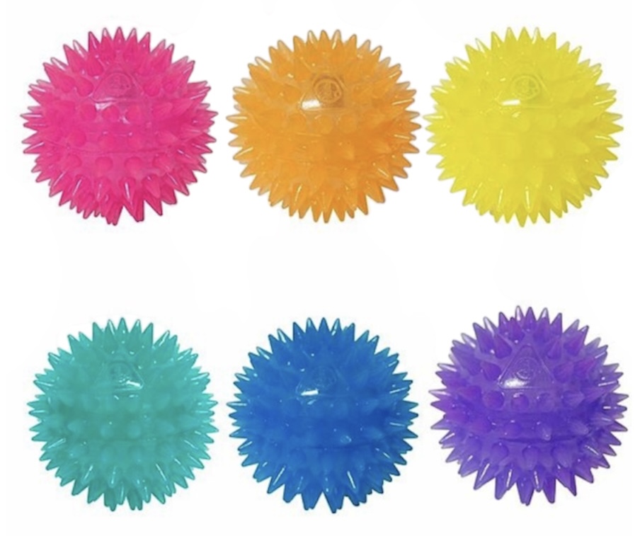 Gnawsome Squeak & Light Ball Medium 3.5Inch