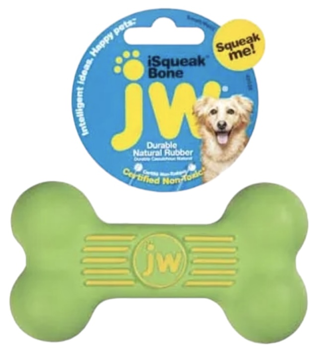 JW Isqueak Bone Large (Blue/Red/Green)
