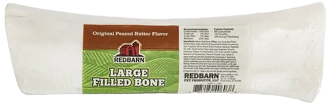 Redbarn Large Filled Bone Original Peanut Butter Flavor 8oz