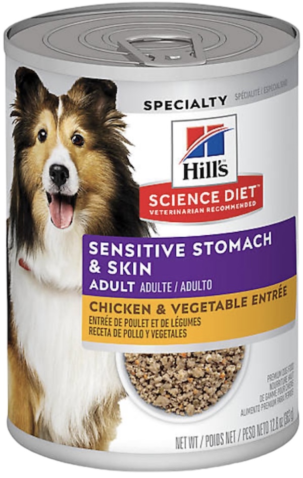 Hill’s Sensitive Stomach & Skin Adult Chicken & Vegetable Entree 12.8oz