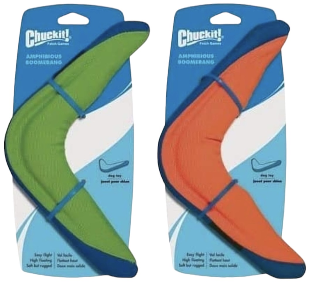 Chuckit! Amphibious Boomerang Dog Toy, Medium