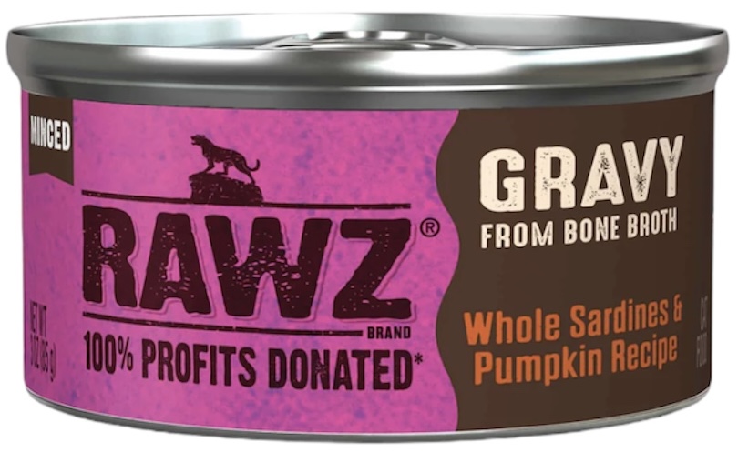 Rawz Gravy Whole Sardines & Pumpkin Recipe 5.5oz - Cat Food