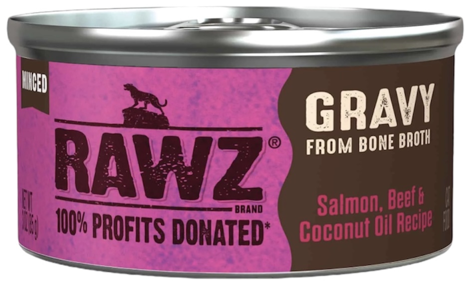 Rawz Gravy Salmon, Beef & Coconut Oil Recipe 5.5oz - Cat Food