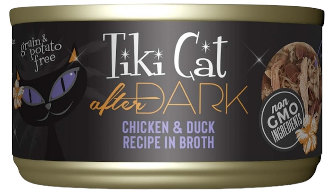 Tiki Cat After Dark Chicken & Duck Recipe in Broth 2.8oz