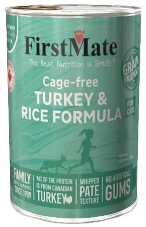Firstmate Cage-Free Turkey & Rice 12.2oz - Cat Food