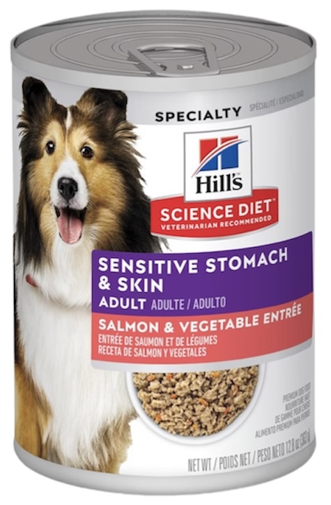 Hill’s Sensitive Stomach & Skin Adult Salmon & Vegetable Entree 12.8oz