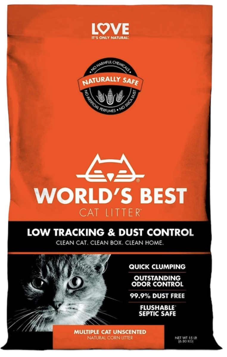 World's Best Cat Litter Low Tracking & Dust Control 15lb