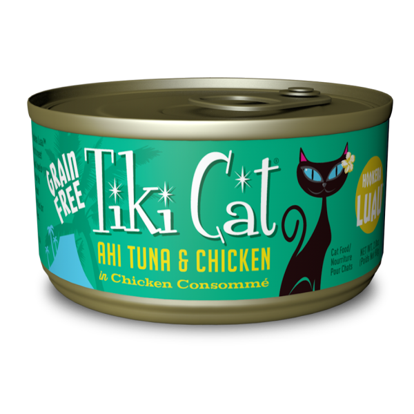 Tiki Cat Luau GF Hookena Ahi Tuna Ckicken 2.8oz
