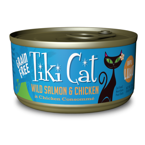 Tiki Cat Luau GF Napili Salmon Chicken 2.8oz