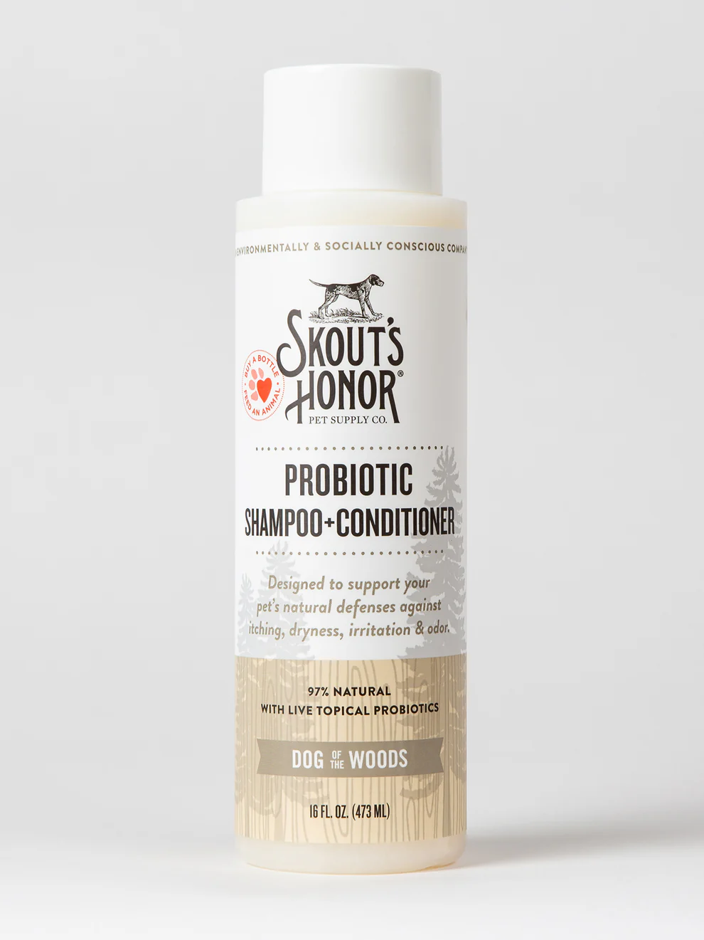 Skout's Honor Probiotic Shampoo 16oz- Woods