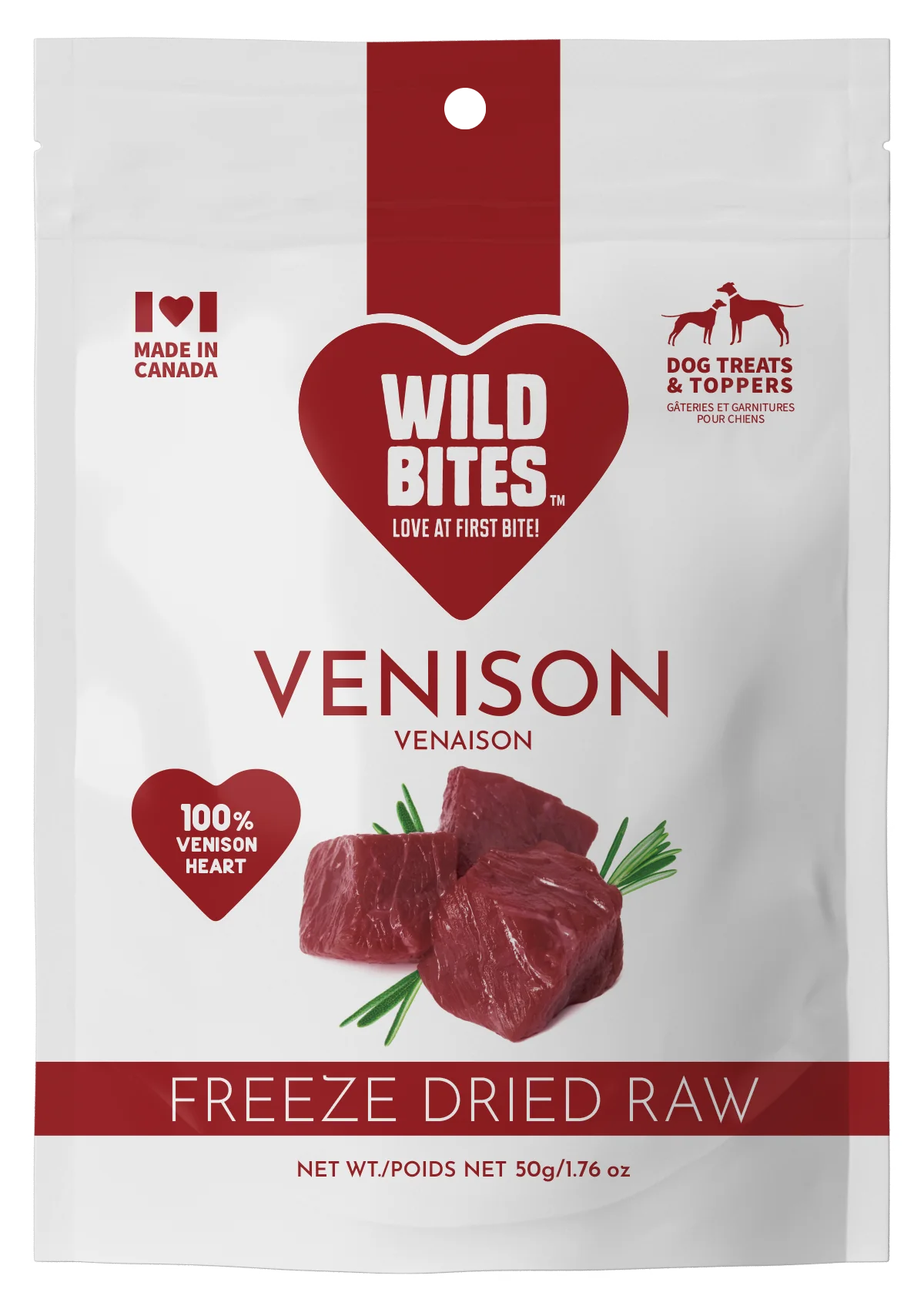 Wild Bites Freeze-Dried Venison 1.76oz