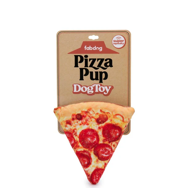Fabdog Pizza Pup Slice Toy