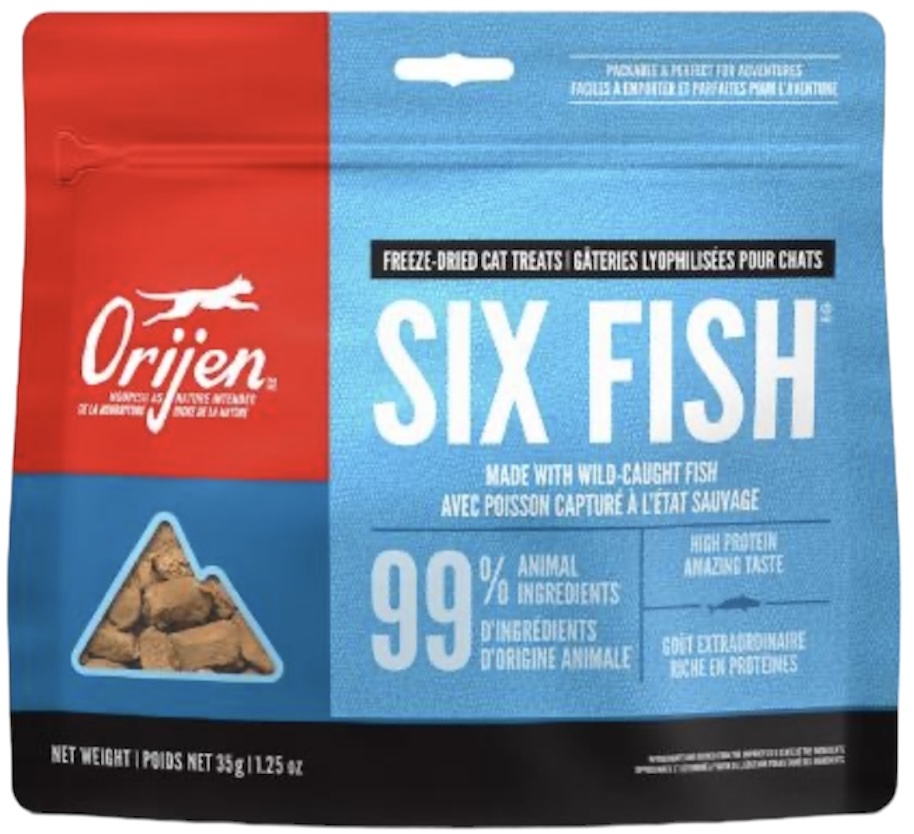 Orijen FD Cat Treats Six Fish 1.25oz