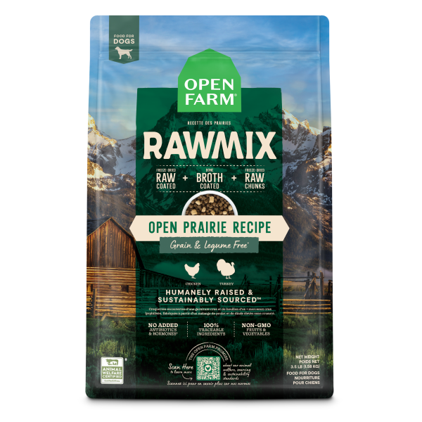 Open Farm Dog RawMix GF Open Prairie 3.5lb