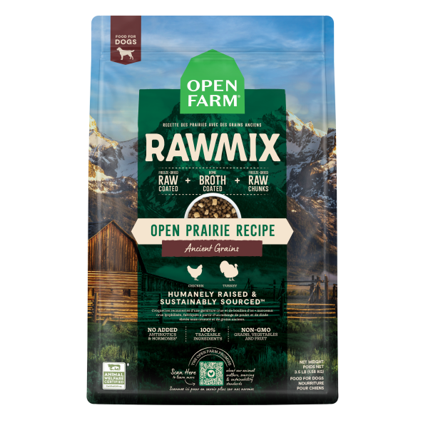 Open Farm Dog RawMix Ancient Grain Open Prairie 3.5lb