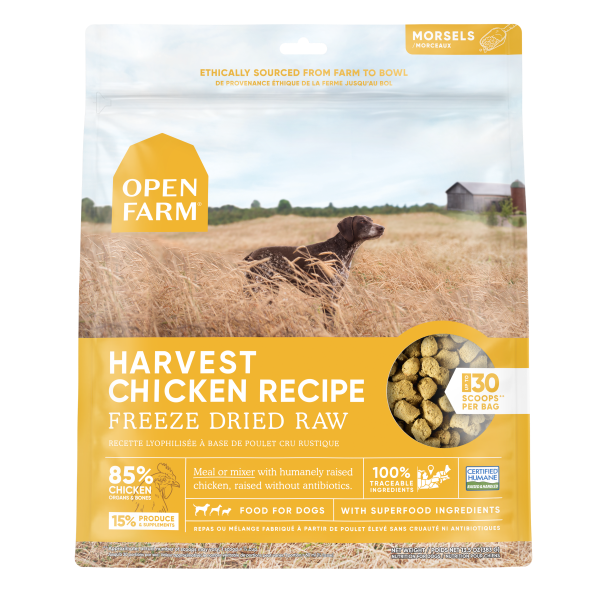 Open Farm Freeze Dried Raw Harvest Chicken Morsels 13.5oz