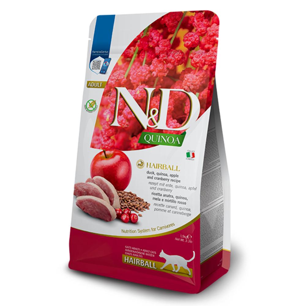 Farmina N&D QUINOA Hairball Duck and Apple 3.3lb