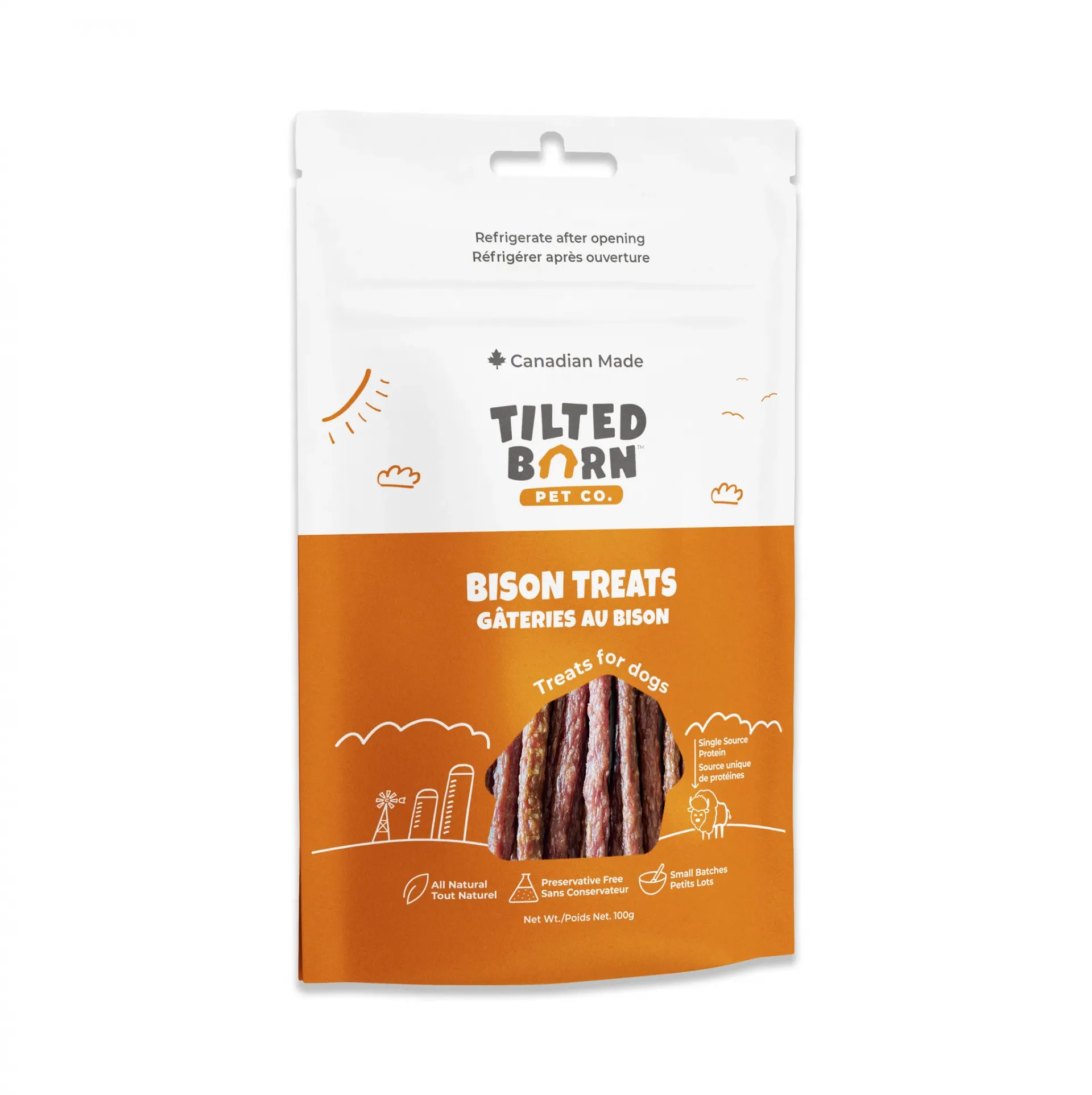 TiltedBarn Bison Treats 100g