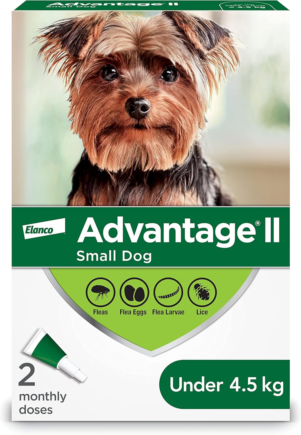 Advantage II Flea Treatment for Dog (under 4.5kg) - 2 doses