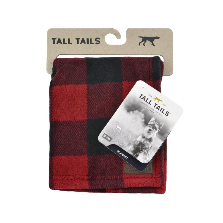 Tall Tails Hunter's Plaid 20x30 Fleece Blanket