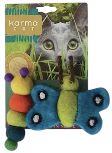 Karma Cat Caterpillar & Butterfly 2pk