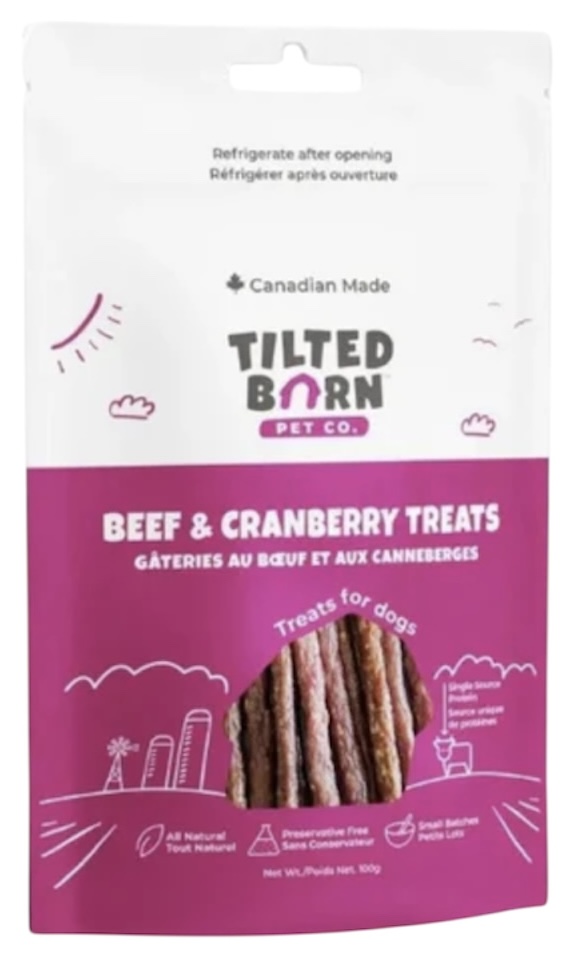 TiltedBarn Beef & Cranberry Treats 100g