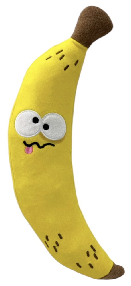 Huxley & Kent Plush Bruiser Banana Dog Toy - Large