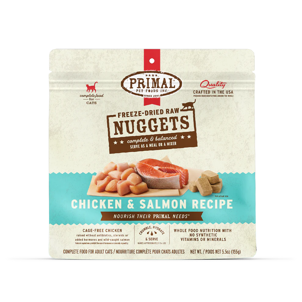 Primal Freeze-Dried Chicken & Salmon Cat Food 14oz