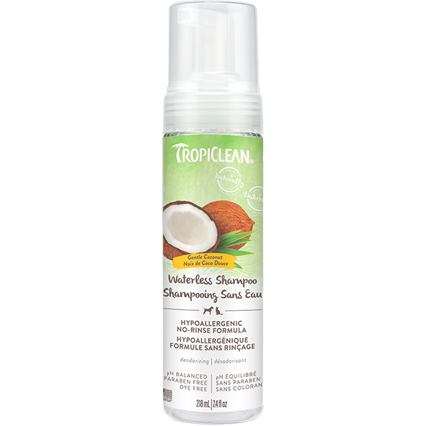 Tropiclean Gentle Coconut Waterless Shampoo Hypoallergenic 7.4oz