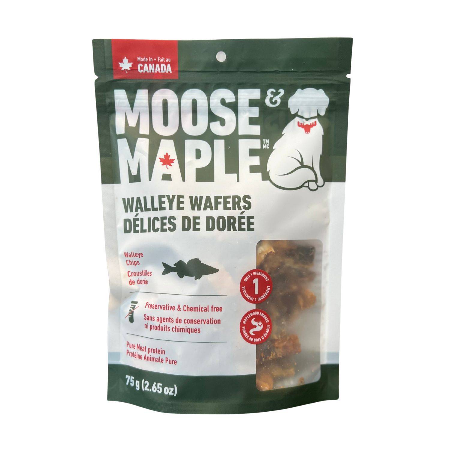 Moose & Maple Walleye Wafers 2.65oz