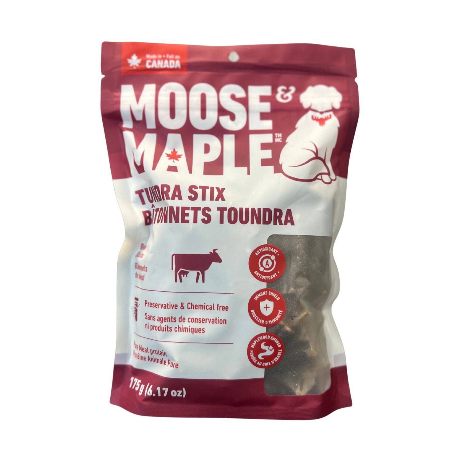 Moose & Maple Tundra Stix Beef 6.17oz