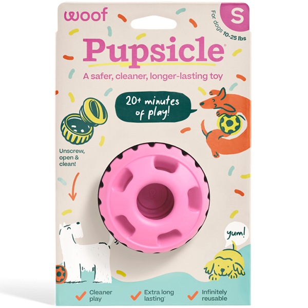 Woof Pet Pupsicle Toy (Pink) - Small