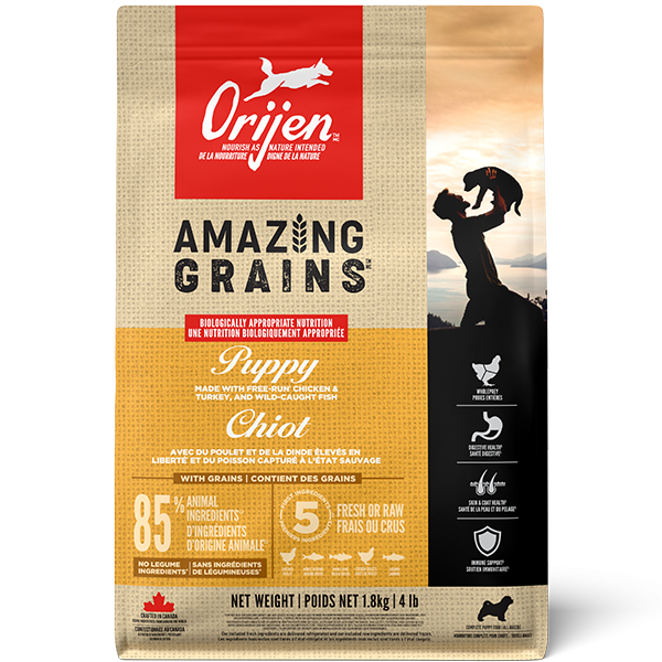 Orijen Amazing Grains Puppy 4lb