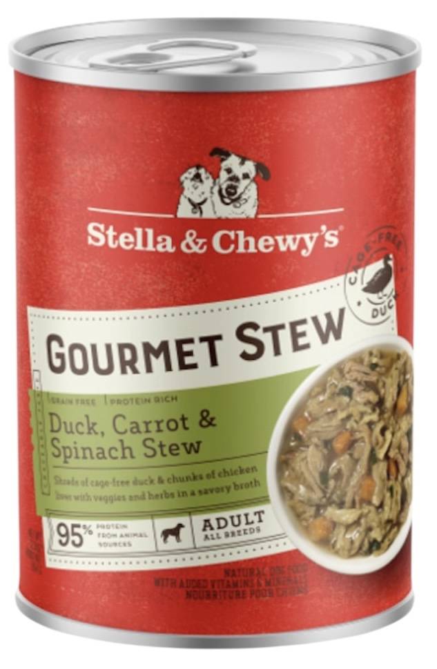 Stella & Chewy's Gourmet Stew Duck, Carrot & Spinach 12.5oz - Dog Food