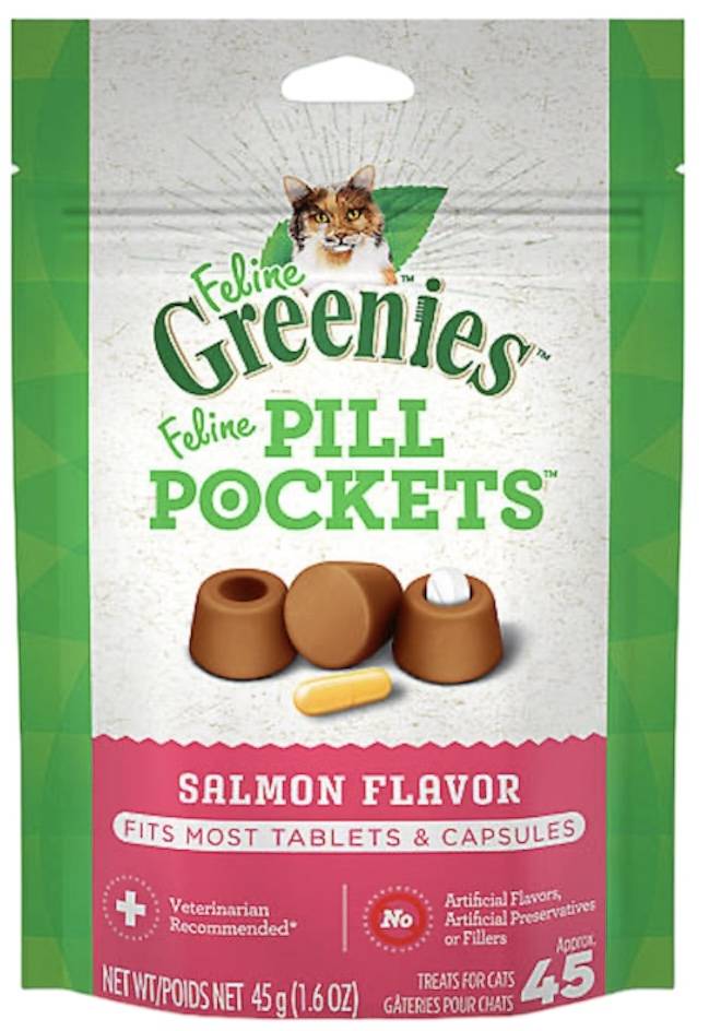 Greenies Feline Pill Pockets Salmon 1.6oz