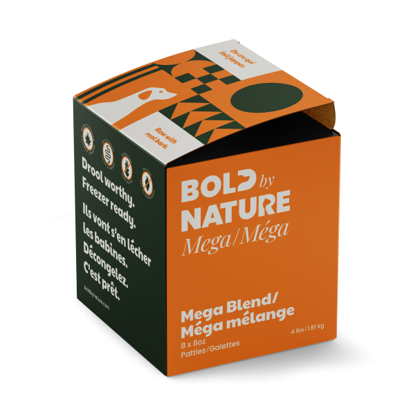 Bold by Nature Mega Blend Patties 4lb - Dog Food