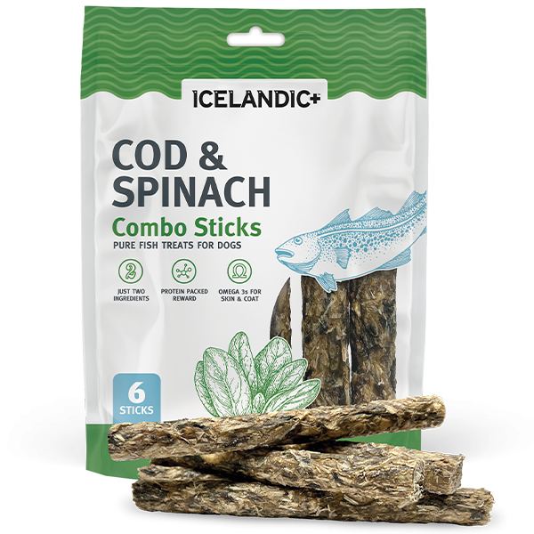Icelandic Cod & Spinach Stick 2oz