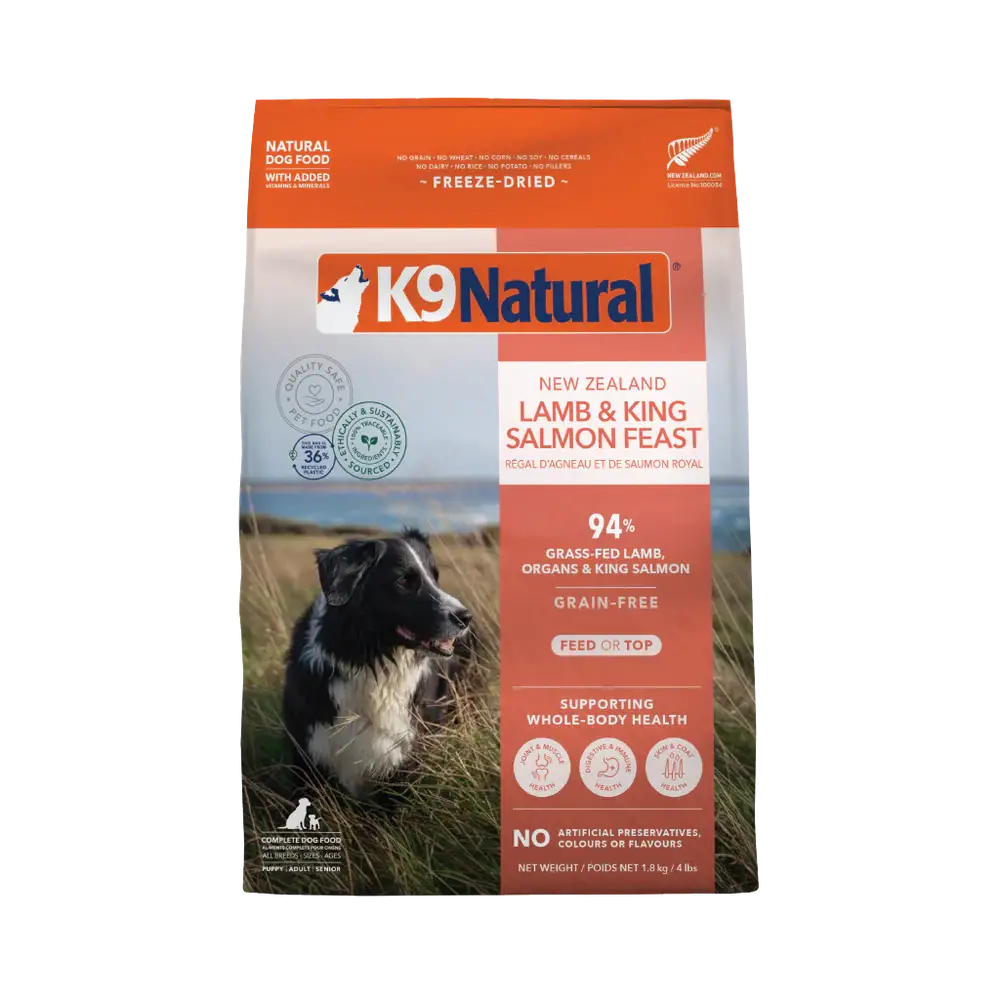 K9 Natural Freeze Dried Lamb and King Salmon Feast 3.5oz