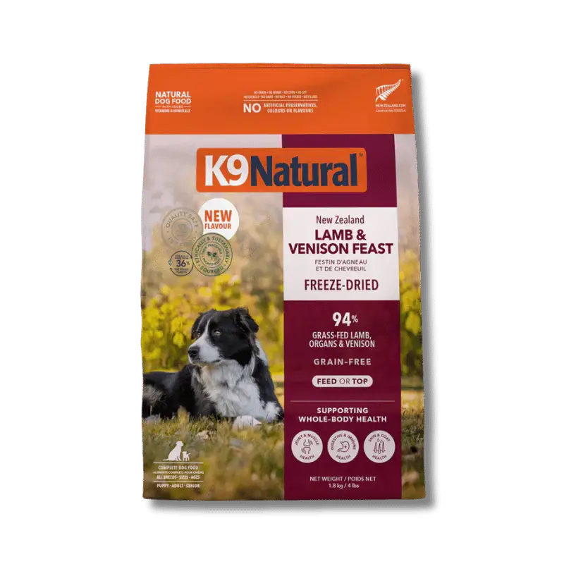K9 Natural Freeze Dried Lamb and Venison Feast 3.5oz