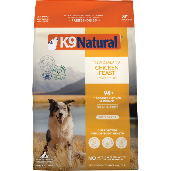 K9 Natural Freeze Dried Chicken Feast 3.5oz