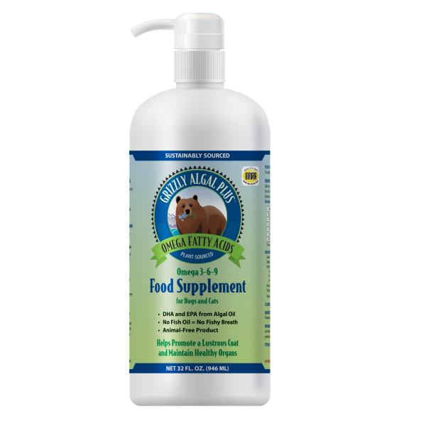Grizzly Algal Plus Oil Liquid Supplement 32oz