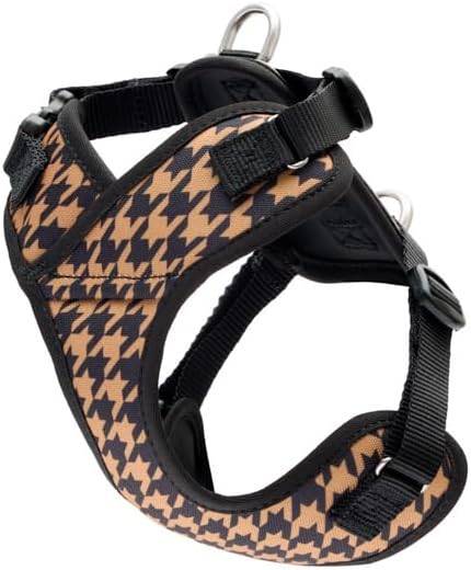 RC Pets Petite Patrol Harness (Houndstooth Toffee) - XXS