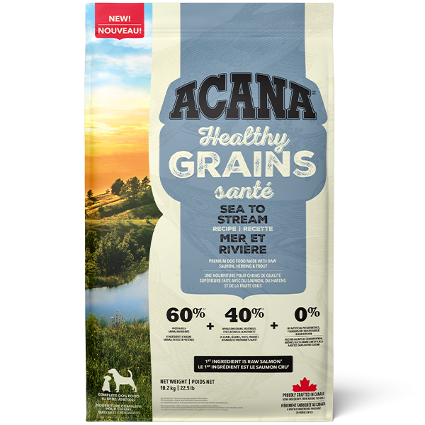 ACANA Healthy Grains Sea to Stream Recipe Dry Dog Food, 10.2-kg