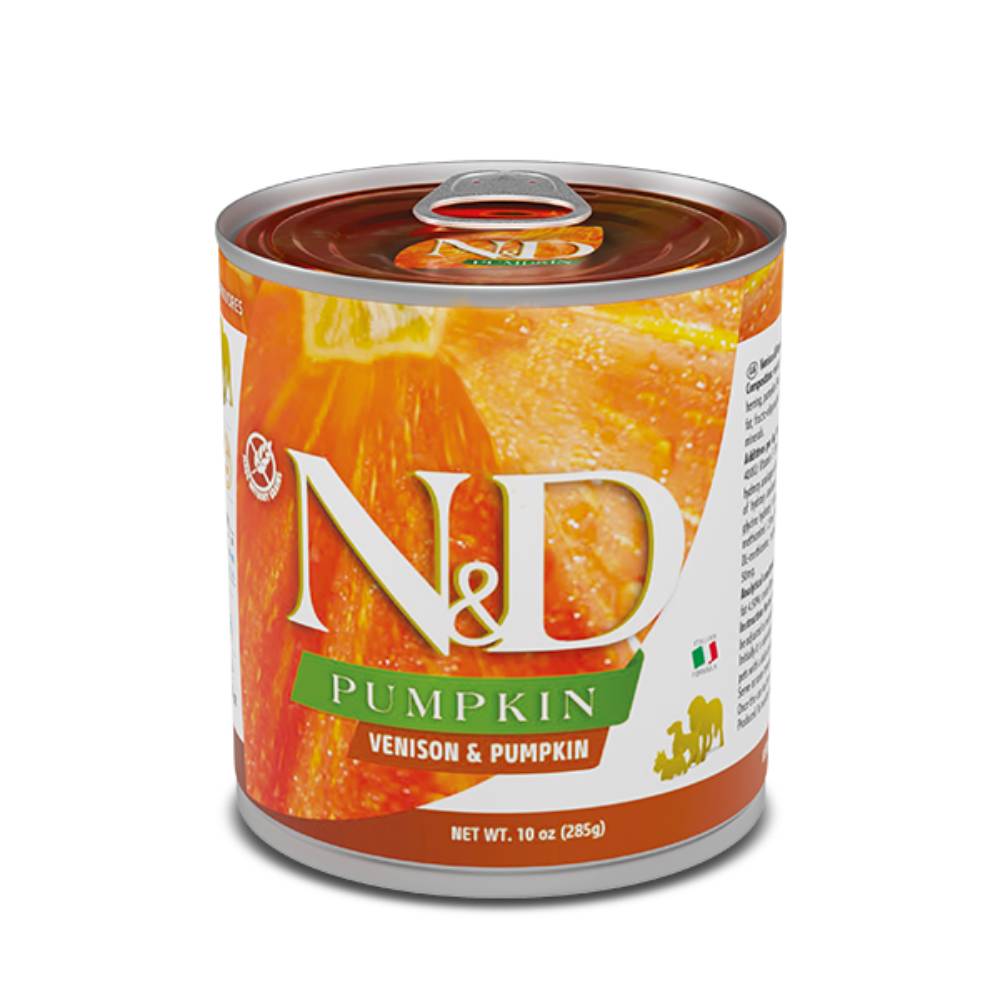 Farmina N&D Pumpkin, Venison & Apple Wet Dog Food, 10-oz
