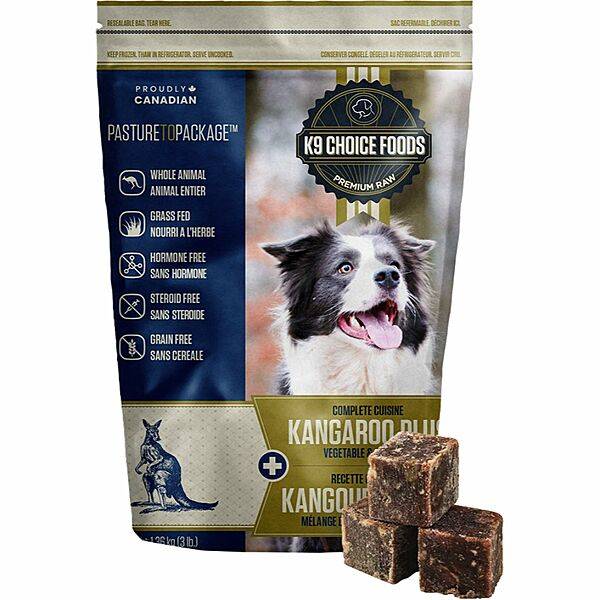 K9 Choice Lil Guys Plus Kangaroo Frozen Dog Food, 3-lb