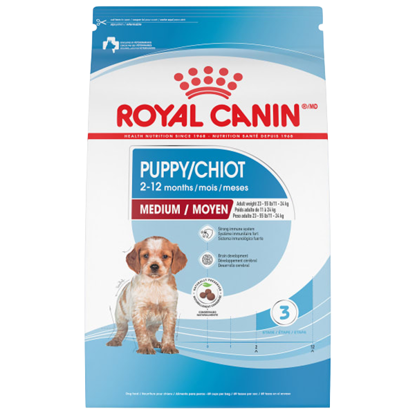 Royal Canin Size Health Nutrition Medium Puppy Dry Dog Food, 4-lb