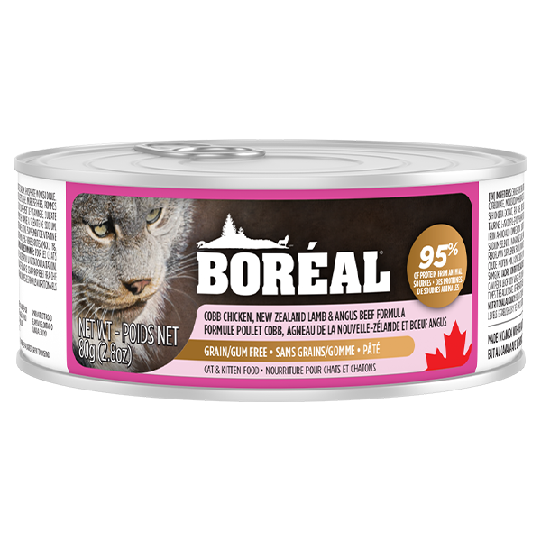 Boreal Cobb Chicken, New Zealand Lamb & Angus Beef 2.8oz - Cat Food