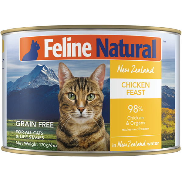 Feline Natural Chicken Feast Grain-Free Wet Cat Food Can, 6-oz|170-gram (Size: 6-oz|170-gram)