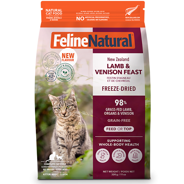 Feline Natural Freeze-Dried Lamb & Venison Feast 11oz